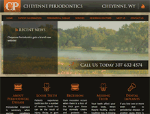 Tablet Screenshot of cheyenneperiodontics.com